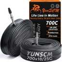 700C Heavy Duty Bike Tubes 700x18C/23C/25C FV48 Presta Valve (18/25-622) 700C Bicycle Inner Tubes Compatible with 700x18C 700x20C 700x21C 700x22C 700x23C 700x25C Bike Tire Tubes 2-PCS