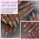 Nail Art Rhinestone Glue - 2Pcs Super Strong UV LED Gel for Nail Gems & Charms, Long Lasting 3D Nail Decor Adhesive, Low Odor & Easy Precision Application