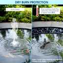NFESOLAR Submersible Water Pump 880GPH, 60W Ultra Quiet Fountain Pump with Dry Burning Protection 9ft High Lift for Fish Pond, Fountains, Waterfall, Hydroponics, Aquariums KF206