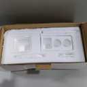 Ceramic Toothbrush Holders for Bathrooms, White Bathroom Accessories Diatomite, Electric Toothbrush Holder Countertop with Toothbrush Holders, Soap Dish Set