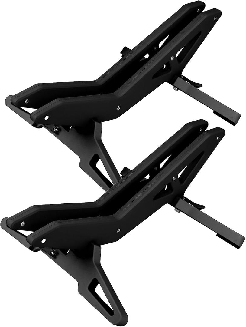 Adjustable Bike Parking Stand Fits 16-29 Inch Bicycles, Compatible with 23c-3.0 Tire Width Heavy-Duty Plastic, Easy Installation, Stylish Two-Tone Design (Black(2 Pack))