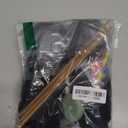 Maasechs Knitting Kits for Beginners Adults Complete Hat Knit Set with Yarn Bamboo Needles Starter Crochet Kit with Full Knitting Crochet Accessories for Women and Men(Black)