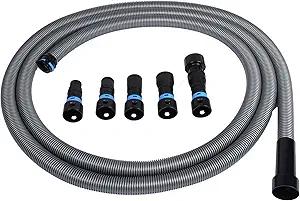 CenTec Systems 94709 Quick Click 16 Ft. Hose for Home and Shop Vacuums with Expanded MultiBrand Power Tool Adapter Set for Dust Collection