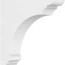 Ekena Millwork BKTP02X09X09HUG Standard Hughes Architectural Grade PVC Brackets, 2"W x 9"D x 9"H