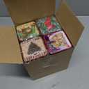 Sosation 12 Pcs Christmas Cookie Tins with Lids Square Candy Tin Set Metal Candy Boxes Containers for Xmas Gift Holiday Party Small Christmas Cookie Jar, 12 Style, 2.95 x 2.95 x 2.56 Inch(Cute)