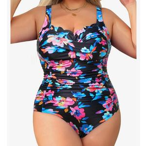 Aqua Eve Womens Plus Size One Piece Swimsuit- Tummy Control Bathing Suit Full Coverage Swimwear 20W