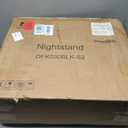 Transitional Storage Nightstand with Drawer & Cabinet Door, Black, Medium