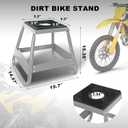 Motorcycle Stand Lift Dirt Bike Stand, Universal Panel Dirtbike Stand Jack Fit for Yamaha, for Honda and Suitable for Kawasaki, 1000LBS Capacity Removable Maintenance Motocross Stand Silver