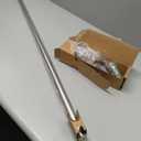 Ivilon Drapery Treatment Window Curtain Rod - Acrylic Ball 1 inch Pole. 48 to 86 Inch. Satin Nickel