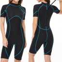 OMGear Wetsuit Women Men 2mm 3mm Neoprene Dive Wet Suit for Cold Water Short/Full Body Thermal Swimsuit for Adults Snorkel Suit for Snorkeling Scuba Diving Swimming Surfing Spearfishing (Small)