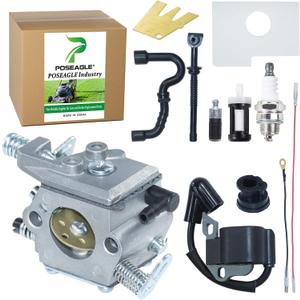 MS180 Carburetor Kit for Stihl 017 018 MS170 MS 180 MS170C MS180C Chainsaw Replaces Compatible with Stihl 1130 120 0603 11301200603 1130-120-0603 ZAMA C1Q-S57 C1Q-S57A C1Q-S57B