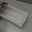 Rectangular Acrylic Vases for Centerpieces, 16 Inches Long Floral Vase with Holes for Flowers, Clear Rectangle Box Tray for Roses Modern Flower Arranger for Wedding Home Dining Table Decor, 2pcs