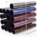 Vinyl Storage Rack 25-Holes Vinyl Holder Acrylic Vinyl Roll Storage for Craft Room, Vinyl Organizer for up to 25 Vinyl Rolls (25Holes)