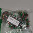 Utalek Christmas Napkin Rings Set of 6 Jingle Bell Napkin Rings Holders Red and Green Xmas Serviette Buckle Holder for Christmas, Dinner, Parties, Holiday Dining Table Decor