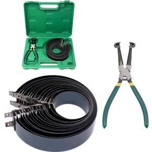 RYANSTAR RACING Auto Engine Piston Ring Compressor Tool Set with 2Pcs Pliers and 14 Bands (62-145mm/2.44-5.71in) Removal Tool Kit for Repair Cars Trucks Engine