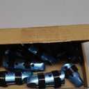 BBTO 10 Pieces Finger Splints Metal Padded Support Finger Stabilizer with Soft Foam Interior and Loop Straps, 3 Sizes(10 Pieces,Black) (Small)