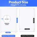 3 Pcs 24 x 36 Toploaders Rigid Print Protectors Clear Poster Protector Sleeve Sheet PVC for Document Holder Photo Protector (3, 24 x 36 Inches)