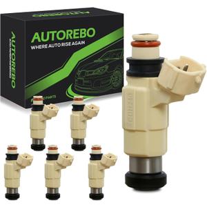 Fuel Injectors 69J137610000 CDH240 Set of 6 Compatible with YAMAHA Outboard 4 Stroke F200TXR F225TLR F225TXR LF225TXR # Replace 69J-13761-00-00