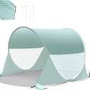 ISILER Pop Up Beach Tent, Portable Outdoor Shade Tent, UPF 50+ Beach Shelter, Easy Setup Windproof Waterproof Canopy