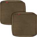Pcinfuns Outdoor Cushion Covers 24x24x4 Inch,Patio Cushion Covers Replacement,Water Resistant Chair Pads Cover,2 Pack,Deep Coffee