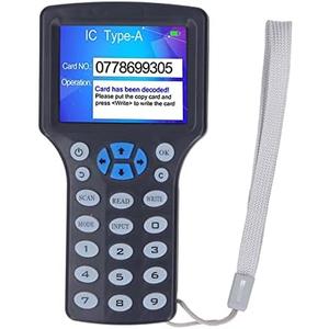Smart RFID NFC Copier,10 Frequency Handheld NFC RFID Copier Readers Writer Duplicator,1 Reader+10 Keychain+10 +10 UID Keychain+1 USB Data Cable