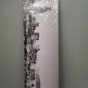 Chicago Skyline Wall Decor Framed Living Room Black and White Cityscape Canvas Wall Art for Bedroom Teal USA City Posters Paintings for Home Decorations 14"X48"