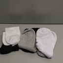 Pembrook Bamboo Viscose Diabetic Socks for Women & Men - 6 Pairs Ankle Socks for Swollen Feet | Neuropathy Socks (Medium, 2 White / 2 Gray / 2 Black - 6 Pairs)