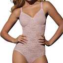 Bali Lace 'N Smooth Bodybriefer, Rosewood, 36B