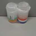 12 Pack Freezer Containers with Screw On Lids, 10oz Stackable Reusable Food Storage Container, Airtight Plastic Storage Containers with Twist Top Lids for Food Sauce Jello Soup (Multicolor)