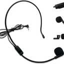 ZOWEETEK Flexible Wired Microphone with 3.5mm Audio Plug for Voice Amplifier and AUX Audio Device (SDMIC03)
