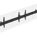 Monoprice 3x1 Menu Board Wall Mount for Screens Between 32in to 65in, Adjustable Tilt, Max Weight 66 Lbs Per Screen, VESA Patterns Up to 600x400, Steel Construction, Black - Commercial Series