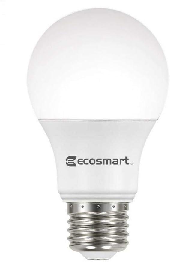 EcoSmart A19 A460ST-Q1D-01 40W Equivalent Dimmable LED Light Bulb, Soft White, (Pack of 4)