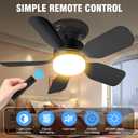 Aupuslite 2 Pack 20" Socket Fan Light with Remote, 30W 2000 Lumens, 3 Colors 3000-6000K Screw in Ceiling Fan in Light Socket 6 Speed Wind Small Ceiling Fan for Bedroom, Living Room, Kitchen, Garage