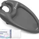 Inflatable Shampoo Basin - Portable Shampoo Bowl, Hair Washing Basin for Bedridden, Disabled, Injured, Hair Wash Tub for Dreadlocks and at Home Sink Washing (Grey, Large) (Gray)