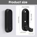 Dntorx Folding Coat Hooks, 4 Pcs Foldable Black Wall Hooks Heavy Duty Foldable Hook Bathroom Towel Hooks Robe Hooks Wall Mounted for Hanging Coat Towels Clothes Hat Bags Keys