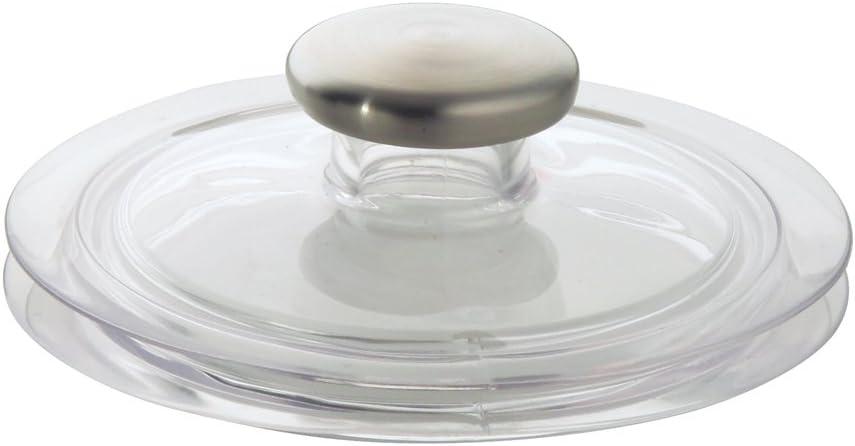 iDesign Forma Kitchen Sink Drain Stopper - Clear/Brushed (Bronze) iDesign Forma Kitchen Sink Drain Stopper - Clear/Brushed (Bronze)