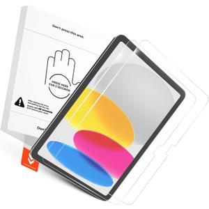 KCT 2 Pack Tempered Glass Screen Protector Compatible with iPad A16 11th Generation (2025)/ iPad 10th Generation (2022), with Bubble-free Installation Tray, HD Clear, High Sensitivity
