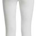 SANDY & SID Cropped Pants for Women Petite Small Size Mid Waist Slim Fit Work Pants Stretch Trousers Slack Casual Office Wear (Beige, M)