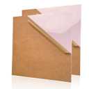 Acrylic Panel 12x12 Plexi Glass Sheet 2 Pcs Colored Plexiglass 1/8 in Thickness Custom Acrylic One Sided Glossy One Sided Frosted Plexiglass for DIY Items(Pastel Pink)