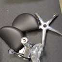 Ergonomic Saddle Stool,Split Saddle Chair, Adjustable Height Rolling Chair, 360° Swivel for Massage, Spa, Tattoo, Office