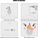 2 x Stuffed Animal Hammock Corner Net Plushies Storage Hammock for Stuffed Animals Boho Room Decor Macrame Wall Decor with LED Light (Large, White)