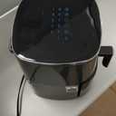 Sweetcrispy Air Fryer 6QT with Window, Square Airfryer Oven 12-in-1 for Family, 400F Rapid Air Crispy Technology, Roast Bake Dehydrate, Nonstick & Easy-Clean Basket,Grey