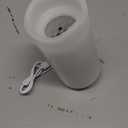 Christmas Decorations Flameless Candles with Snowflake Projector Lights Battery Operated LED Candle Indoor Xmas Light Projection with Remote and Timer (1-Pack)