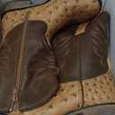 Rollda Kids Cowboy Boots for Boys Girls Western Square Toe Cowgirl Boots with Walking Heel (Little Kid), Pull-on Tabs and Zipper Size 3