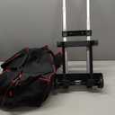 LIWSHWZ 2 Ball Bowling Bag with Wheels,Double Roller Bowling Ball Bag with Separate Breathable Shoe Compartment(Up To US Men Size 16),Plus Single Ball Tote and Thickened Floor Mat