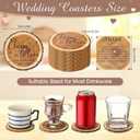 Hushee 50 Sets Wedding Favors for Guests Cheers to Love Round Cork Coasters Bulk with Thank You Cards and Bags for Wedding Party Favors Souvenirs Supplies Decoration (Classic)