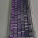 x XVX Shine Through PBT Keycaps, Custom Keycaps 60 75 100 Percent Cherry Profile, Doubleshot Key caps Set for 61/64/68/84/87/100/104/108 Gaming Mechanical Keyboard, Gradient Purple