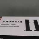 Puriom Sound Bar for Smart TV, 100W Sound Bar with Bluetooth 5.3/ARC/Opt/AUX Connect, 2-in-1 Detachable Home Soundbar, Home Theater Speaker & Bass Effect, for TV/PC/Projectors (Black)