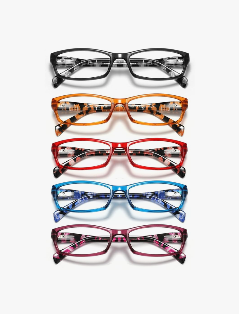 Reading Glasses for Women Men- Blue Light Blocking Spring Hinge Computer Readers Anti Glare UV Eyeglasses (+3.50)