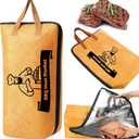 BBQ Blanket for Resting Meat, Reusable Smoker Meat Resting Blanket, Smoker Grilling Brisket Meat Insulated Resting Bag with Wide Mouth for Large Brisket/Turkey(BBQ Blanket 21in)